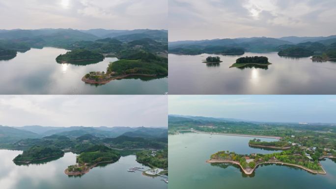 成都简阳三岔湖生态湖景