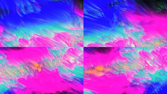 抽象艺术海浪海洋涌动创意视觉粒子投影60