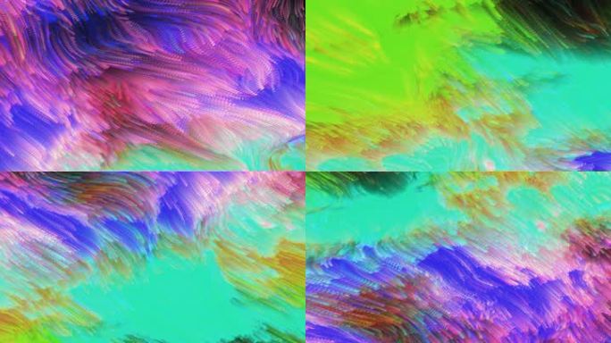 抽象艺术海浪海洋涌动创意视觉粒子投影59