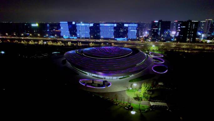 杭州亚运会电竞馆 夜景