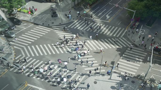 深圳软件基地 十字路口人流