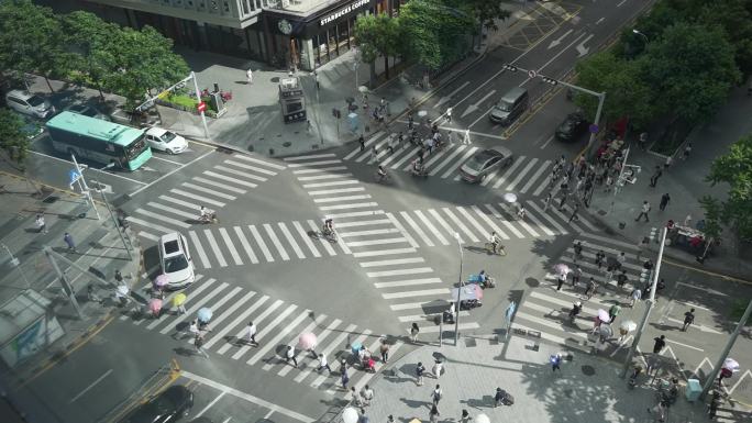 深圳软件基地 十字路口人流