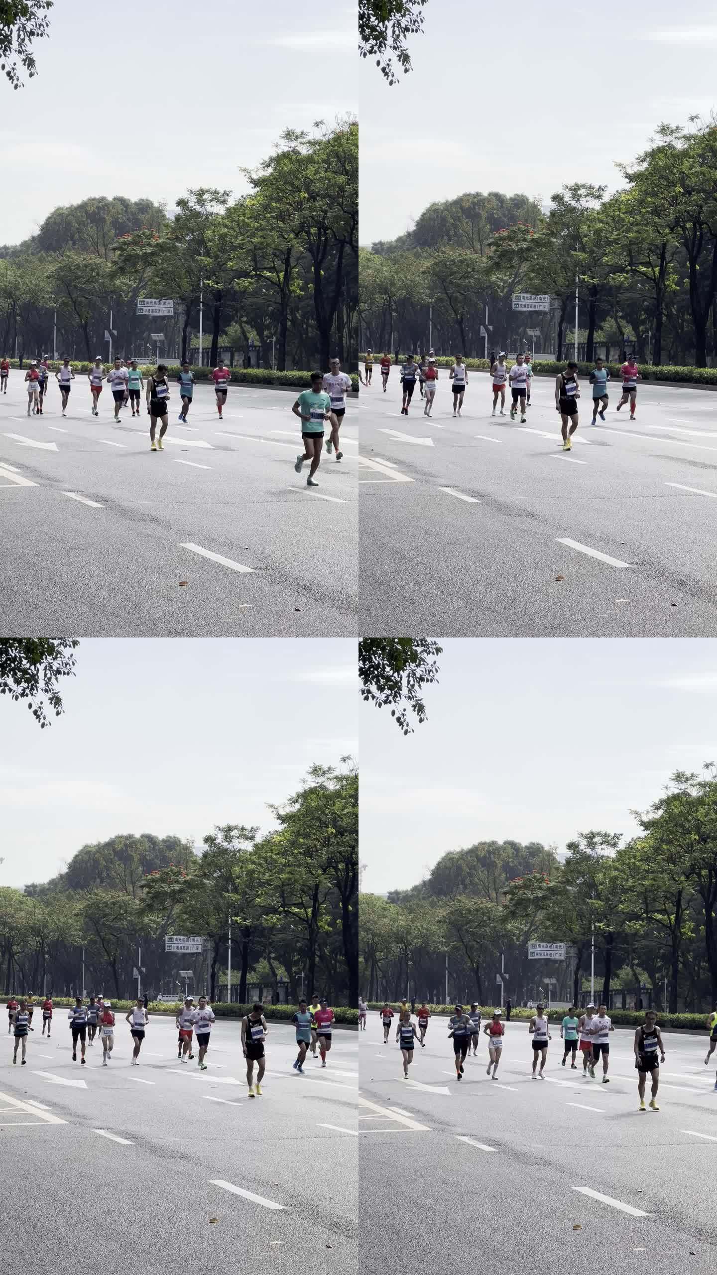 深圳马拉松跑步实拍