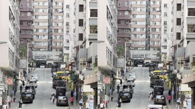 竖拍香港西营盘正街斜坡路