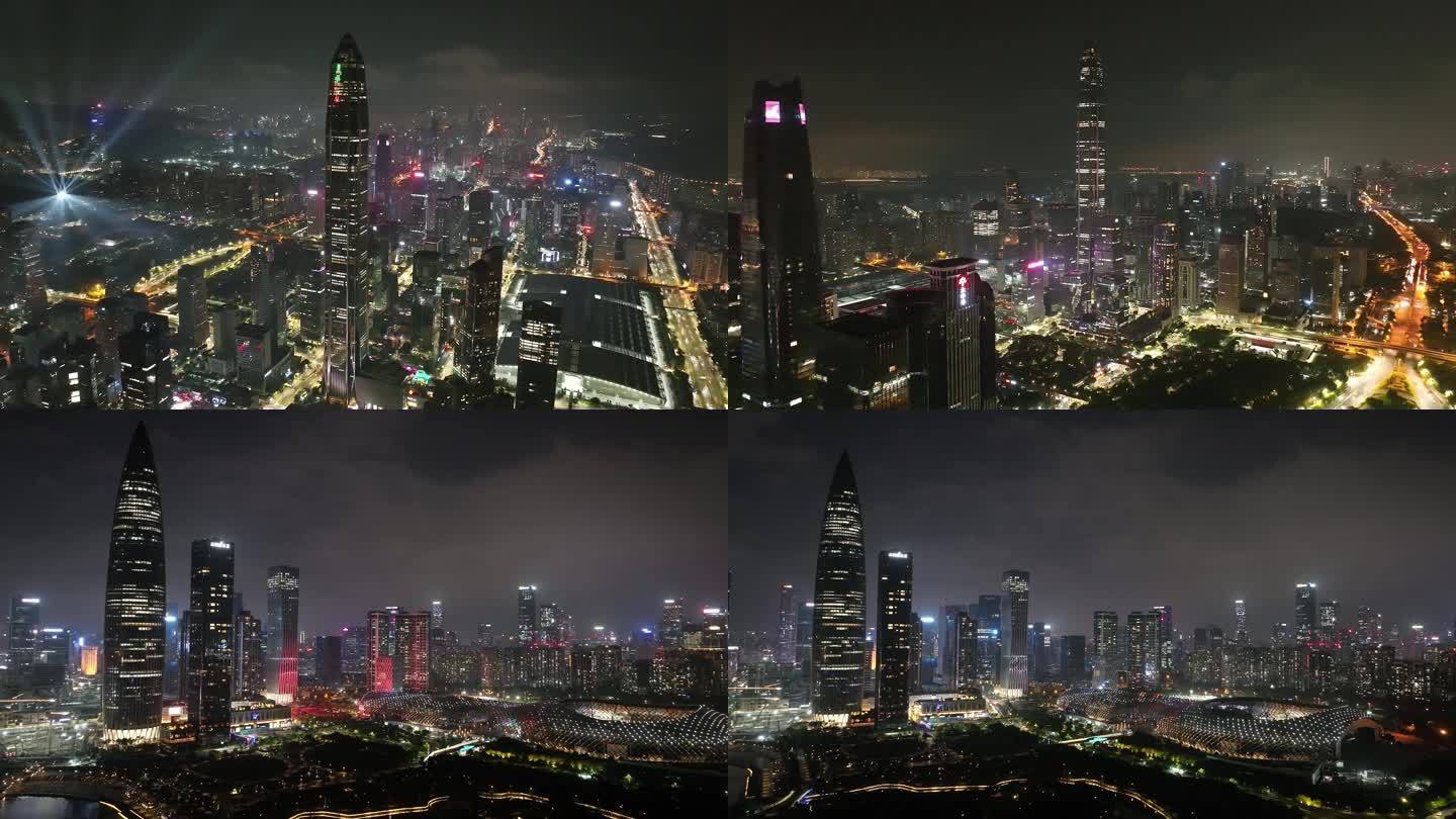 深圳第一高楼平安金融中心夜景