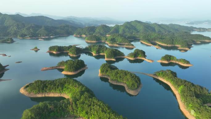 浙江千岛湖航拍摄影