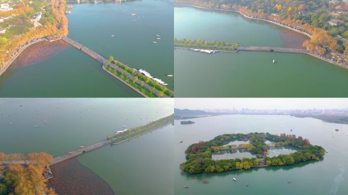 杭州西湖景区合集航拍