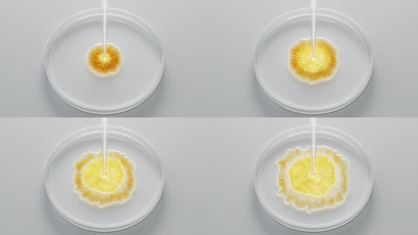 【4K】器皿细胞精华液扩散三维动画