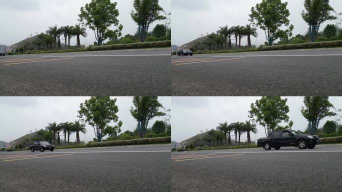 柏油路  城市郊区道路