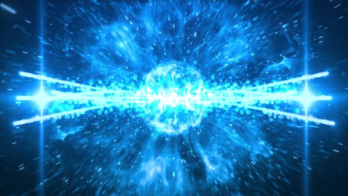 科技光效粒子爆炸冲击波