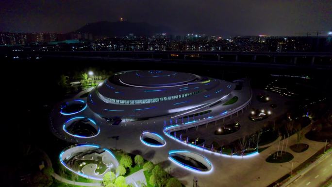 杭州亚运会电竞馆 夜景