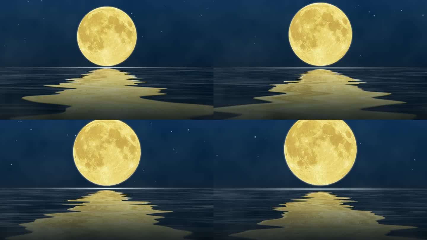 【原创】4K唯美海上升明月