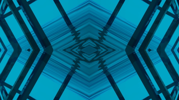 【4K时尚背景】蓝色涟漪结构几何意境水纹