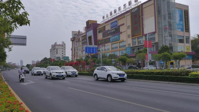 海南省东方市八所镇城市延时摄影