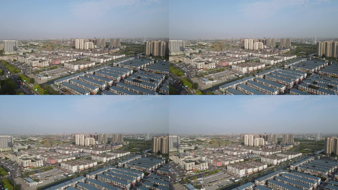上海嘉定新城全景4K航拍