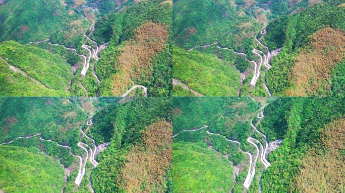 浙江黄岩布袋山石人峡航拍视频素材