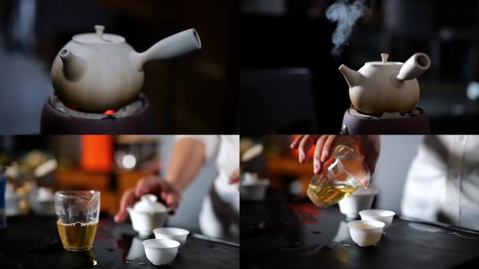 茶生活围炉煮茶炭火烧水泡茶