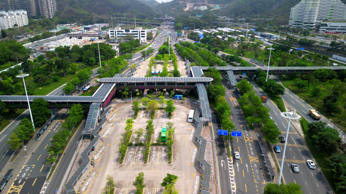 航拍梅林关 上河坊 深圳龙华 城市文明