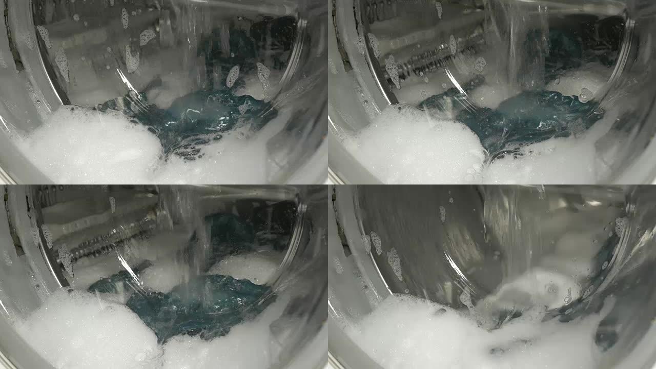 洗衣机循环有很多泡沫