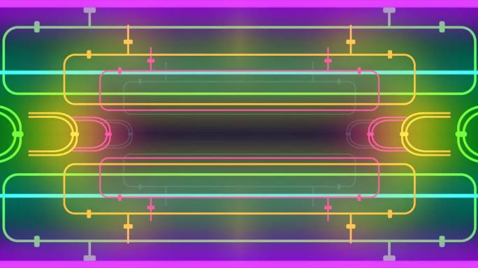 动感霓虹线条
