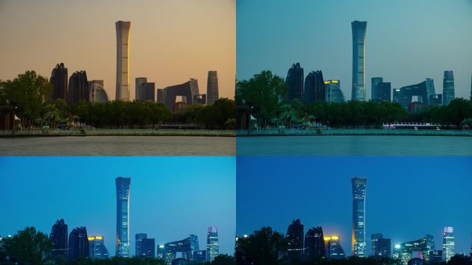 一段视频装下北京CBD的日与夜