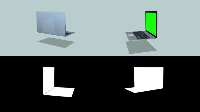 平面设计笔记本电脑可循环动画图标