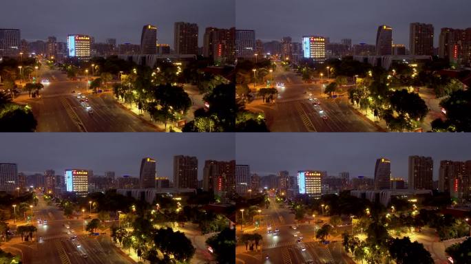 莆田市  莆仙大剧院夜景 体育中心 金茂