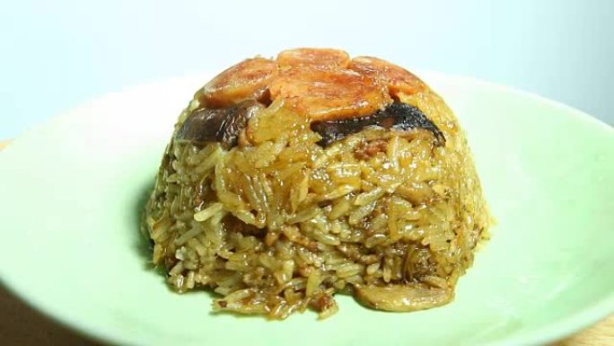 酱汁蒸米饭，泰国菜