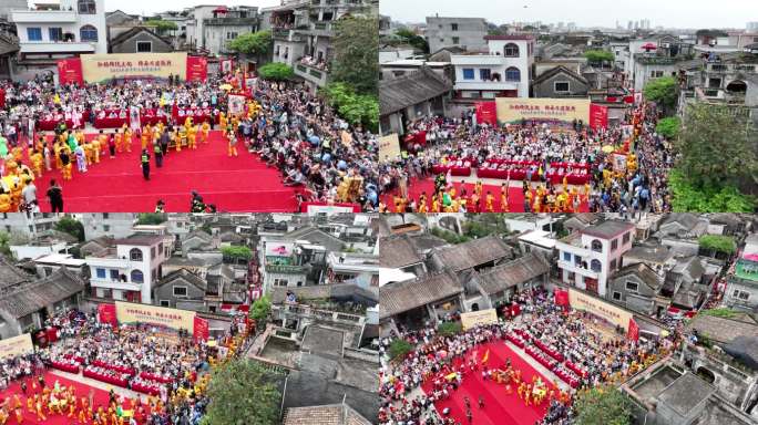 广州番禺沙湾古镇飘色巡游全貌