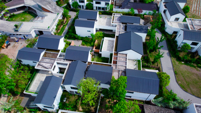 成都大邑南岸美村航拍 5.4k