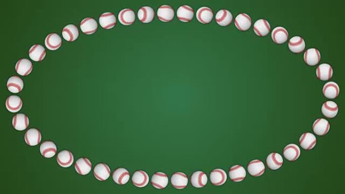 棒球美国运动绿色边框框架背景