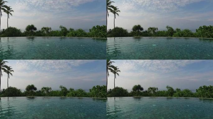 从无限边缘游泳池到海洋和棕榈树的景色