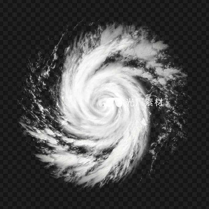 4K 台风卫星云图无缝循环