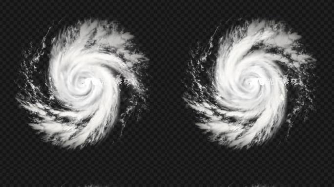 4K 台风卫星云图无缝循环