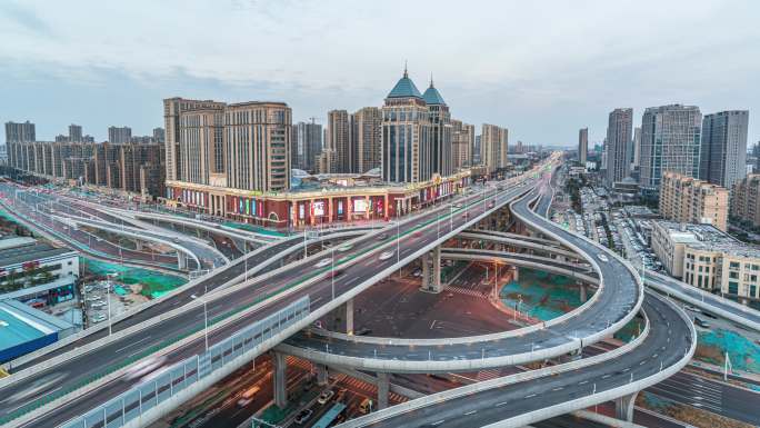 徐州经济技术开发区环球港高架延时摄影