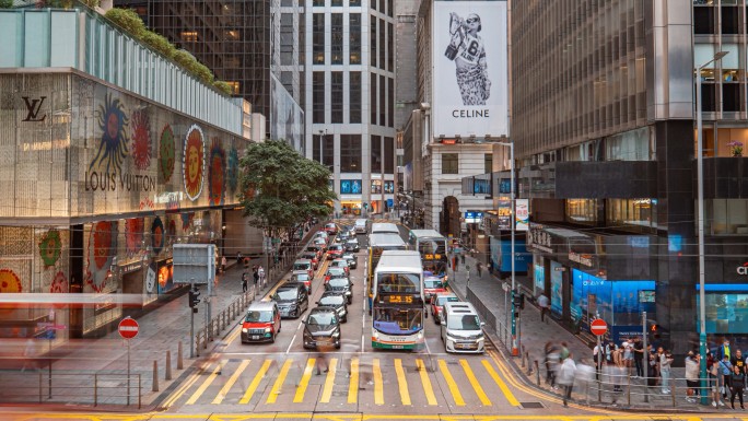 香港街道交通延时