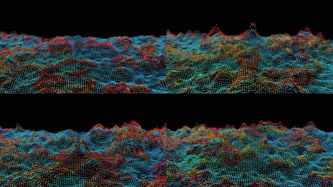 全浸式粒子千里江山图  全息裸眼3D