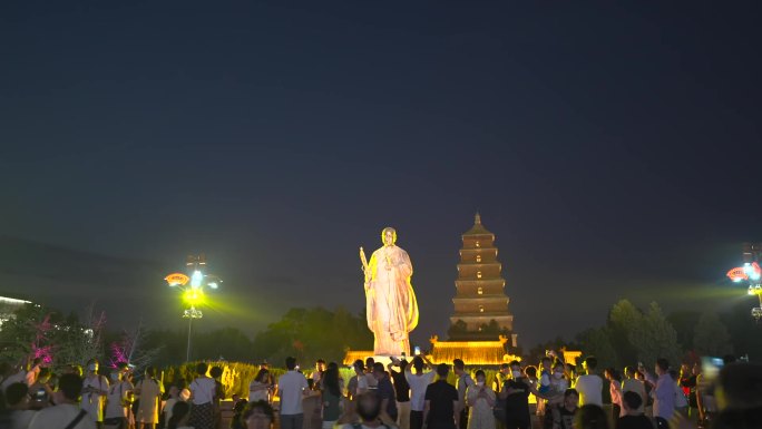 大雁塔南广场与唐玄奘