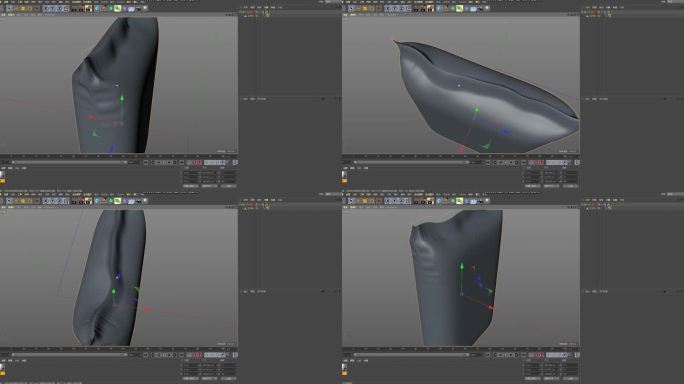 饲料袋c4d模型obj