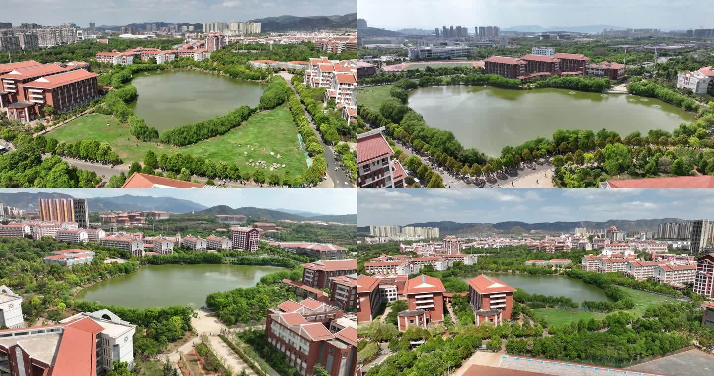 航拍云南民族大学