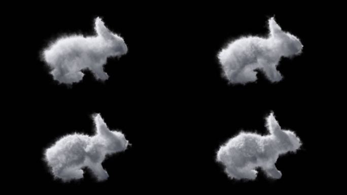 兔云彩体积云（带alpha通道）