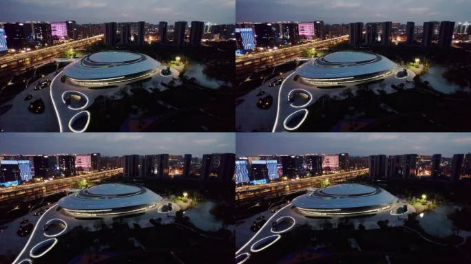 杭州电竞中心夜景