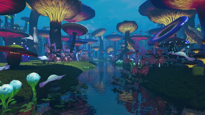 奇幻蘑菇  梦幻蘑菇 蘑菇世界 蘑菇森林