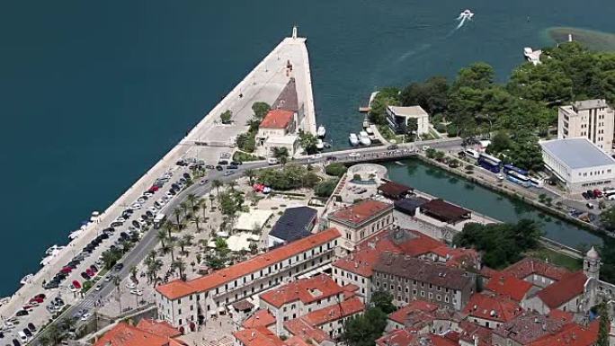 港口和旧建筑科托尔镇黑山