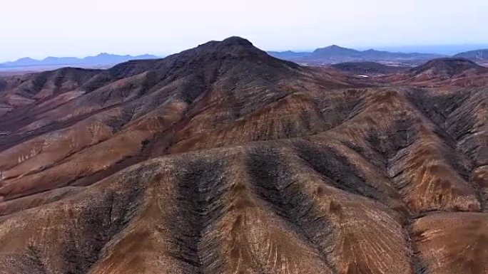 富埃特文图拉山道鸟瞰图