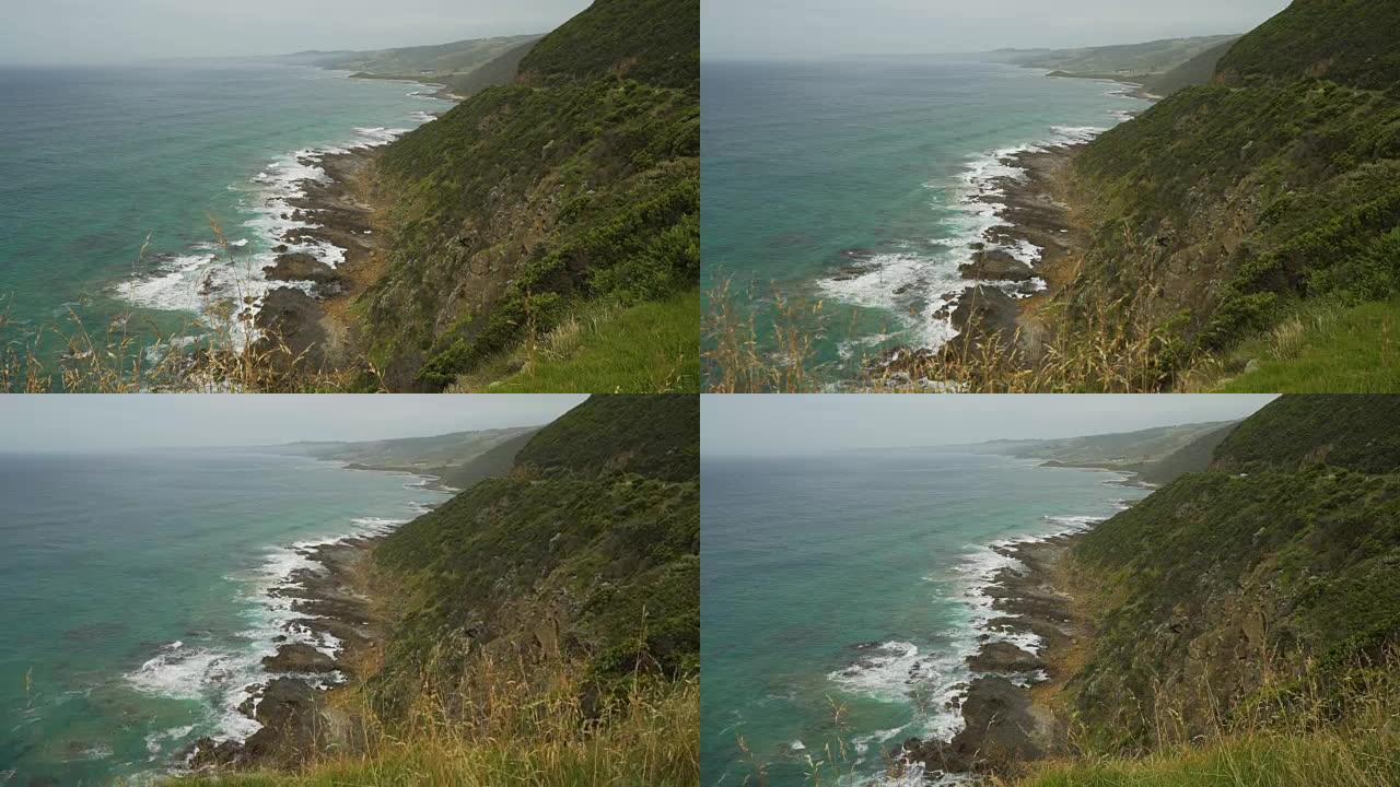 从澳大利亚大洋路看悬崖