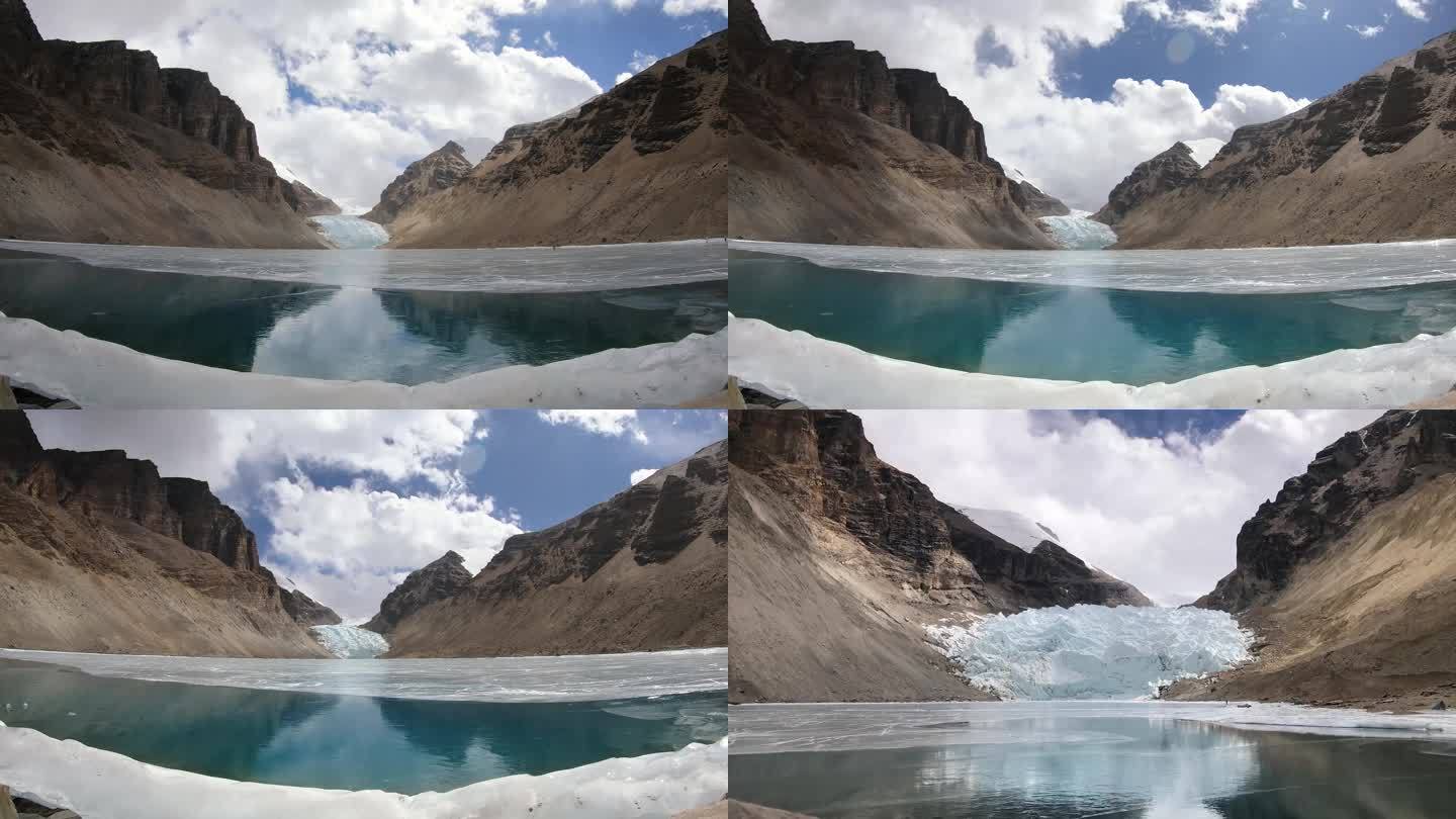西藏曲登尼玛冰川延时