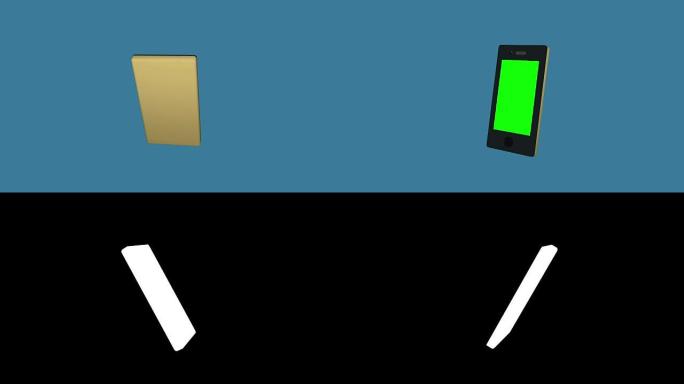 平板设计手机可循环动画与绿屏