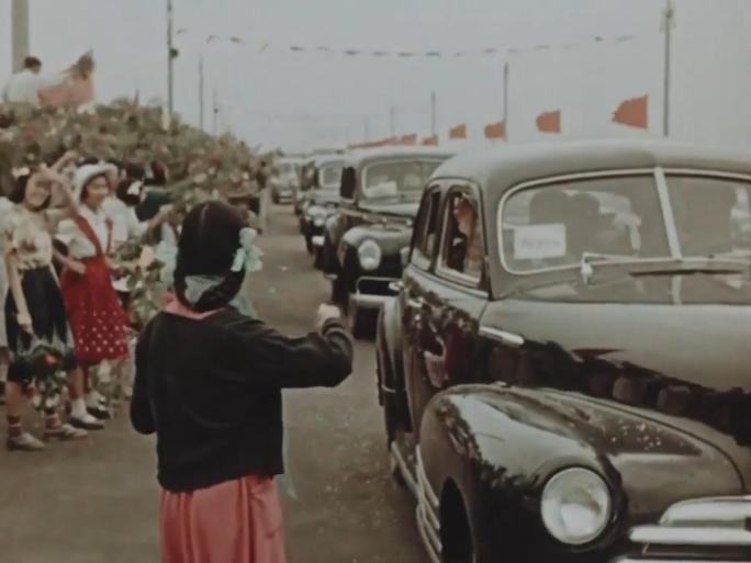 1957年 武汉长江大桥通车 典礼