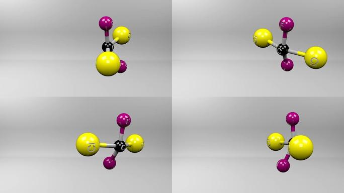 二氯二氟甲烷分子。